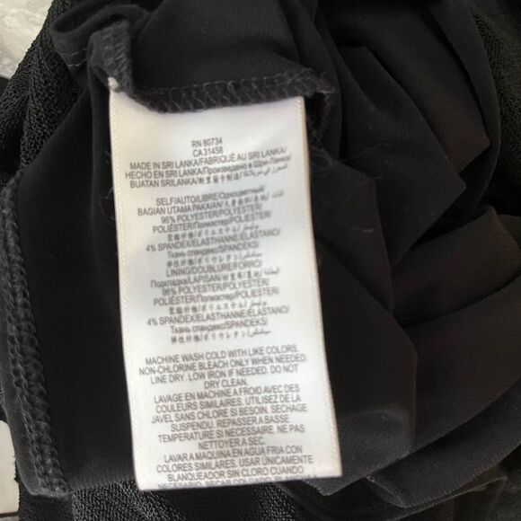 BCBGeneration round neck top with crop tank underneath/semi sheer overlay sz XS - Picture 5 of 6